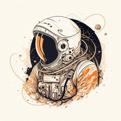 Astronaut Artwork, Astronaut Illustration, Planet Icon, Astronaut In Space, Moon Planet, Space Icons, Space Space, Astronaut Art, Space Artwork