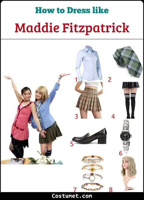 Maddie And Nate Halloween Costume, Maddie Fitzpatrick Costume, Maddie Fitzpatrick, Maddie Suite Life Costume, Zack And Cody Costume, Maddie From Suite Life Of Zack And Cody Costume, The Suite Life Of Zack And Cody Poster, Suite Life, Sorority Big Little