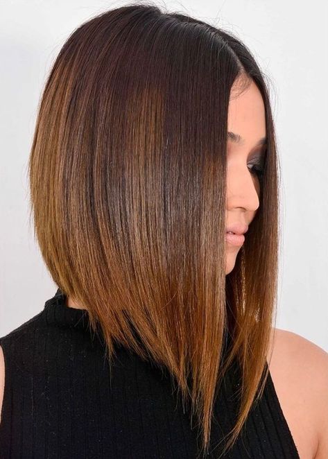 70 Best A-Line Bob Haircuts Screaming with Class and Style Extreme A Line Haircut, Long Bob Aline Haircut, Aline Bob Straight Hair, Long A Line Bob, Aline Bob Long, A Line Bob Shaved Back, A Line Bob Haircut, A Line Long Bob, Line Bob