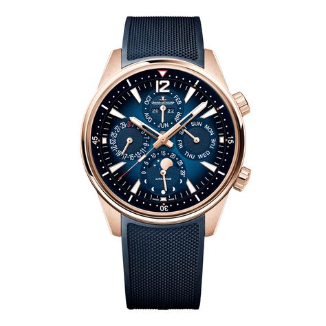 The Best Gold Watches for Men 2022 | Esquire UK Bracelets Design, Gold Watch Men, Jaeger Lecoultre, Perpetual Calendar, Gold Case, Luxury Watches For Men, Blue Tones, Metal Bracelets, Rubber Case