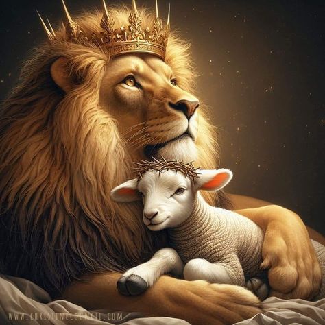 Lion And The Lamb Wallpaper, Lion And The Lamb Painting, Christian Images Faith, Lion And Lamb Wallpaper, Lion Of Judah Wallpaper, Lion And Lamb Art, The Lion And The Lamb, Diy Embroidery Art, Lion And The Lamb