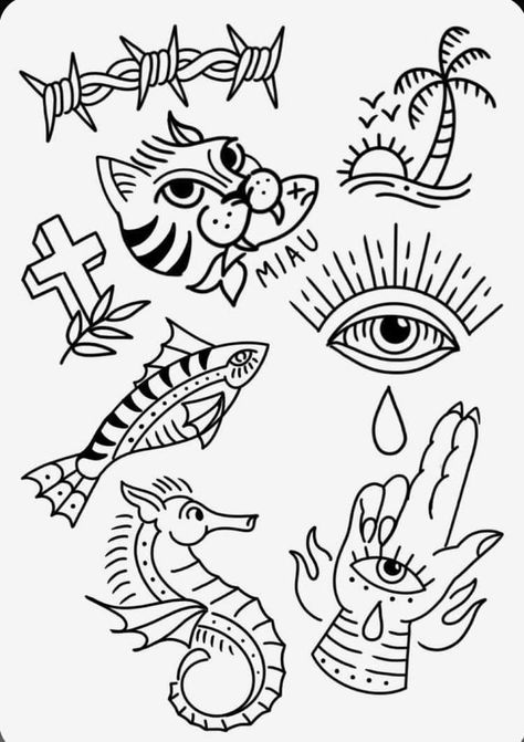 Outline Flash Tattoo, Quirky Traditional Tattoo, Apprentice Tattoos, Eden Tattoo, Traditional Tattoo Filler, Doodle Bob, Traditional Tattoo Outline, Tattoo Line Art, Traditional Tattoo Stencils