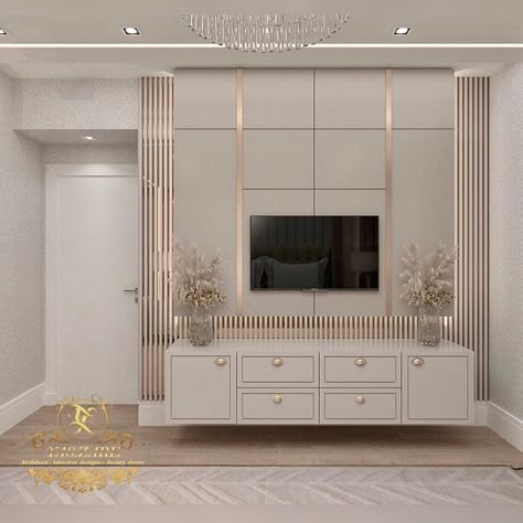 Lcd Unit Design, Tv Room Decor, Lcd Unit, Lcd Panel Design, Backdrop Tv, Modern Tv Room, Modern Tv Unit, Modern Tv Unit Designs, Wall Unit Designs