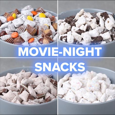 Night Snack Recipes, Family Movie Night Snacks, Ice Cream Bites, Dinners Recipes, Movie Night Snacks, Movie Snacks, Snack Mix Recipes, Sweet Potato Chips, Popcorn Recipes