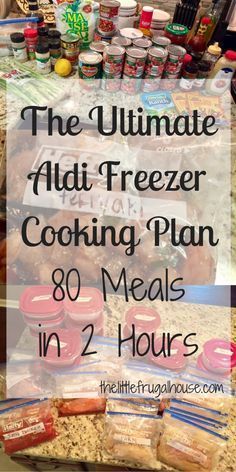 Aldi Meal Plan, Freezer Dinners, Slow Cooker Freezer Meals, Freezer Friendly Meals, Freezable Meals, Freezer Meal Planning, Make Ahead Freezer Meals, Crock Pot Freezer, Healthy Freezer Meals