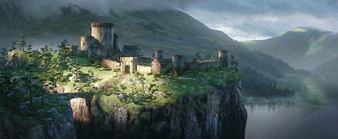 Castle DunBroch (Castle by Disney) #Brave Brave Pixar, Highlands Castle, Brave Wallpaper, Brave Movie, Jim Martin, Android Jones, Blur Studios, Anna Cattish, Robbie Coltrane