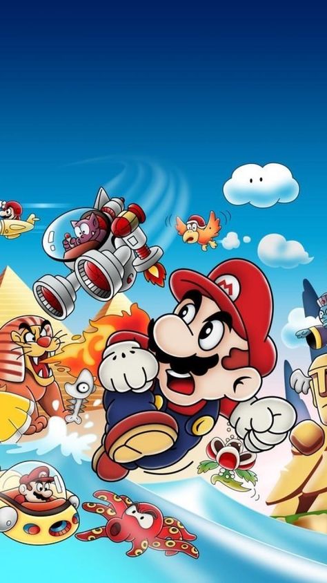 Super Mario Bros Wallpaper, Super Mario Poster, Super Mario Wallpaper, Nintendo Wallpaper, Mario Wallpaper, Mario Land, Super Mario Characters, Super Mario Land, Super Mario Bros Games