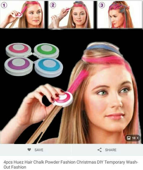 💝💝💝💝✌ Diy Natal, La Girl Cosmetics, Salon Hair Color, Hair Kit, Dye Hair, Hair Chalk, Hair Powder, Temporary Hair Color, Color Crayons