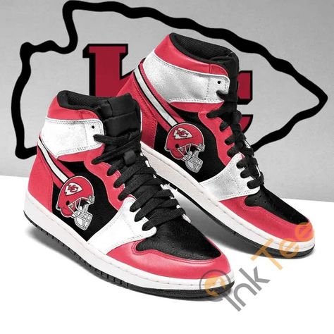 Kansas City Chiefs Custom Air Jordan Shoes Like and follow @vuteesshop to not miss out on unique sports fashion products exclusively for NFL, NBA, NCAA, NHL, MLB fans! Purchase link in my bio! =============== #vutees #airjordans #jordanshoes #nflfans #nba #nbafans #ncaa #ncaafans #nhl #nhlfans Kanas City Chiefs, Jordan City, Jordan Sneakers, Shoes Sport, High Sneakers, Air Jordan Shoes, Custom Sneakers, Sport Sneakers, Kansas City Chiefs