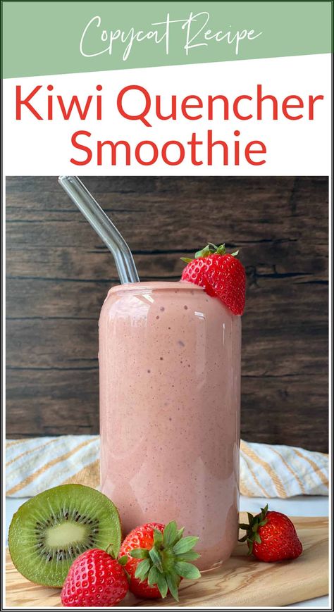 Kiwi Quencher Tropical Smoothie Recipe, Strawberry Kiwi Smoothie Recipe, Smoothie King Recipes, Strawberry Kiwi Smoothie, Kiwi Recipes, Tropical Smoothie Recipes, Tropical Smoothie Cafe, Healthy Woman, Cooking Tricks