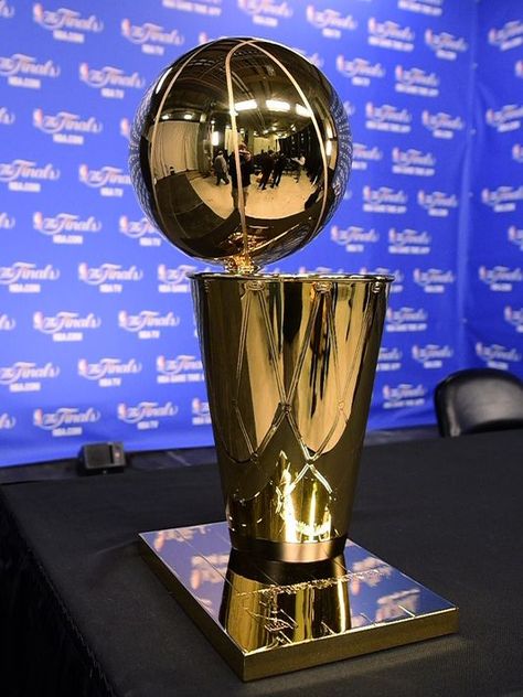 NBA Championship Trophy Basketball Championship Trophy, Nba Trophy Wallpaper, Nba Finals Trophy, Nba Championship Trophy, Nba Trophy, Basketball Trophy Display Ideas, Nba Championship, Nba Mvp Trophy, Super Bowl Trophy