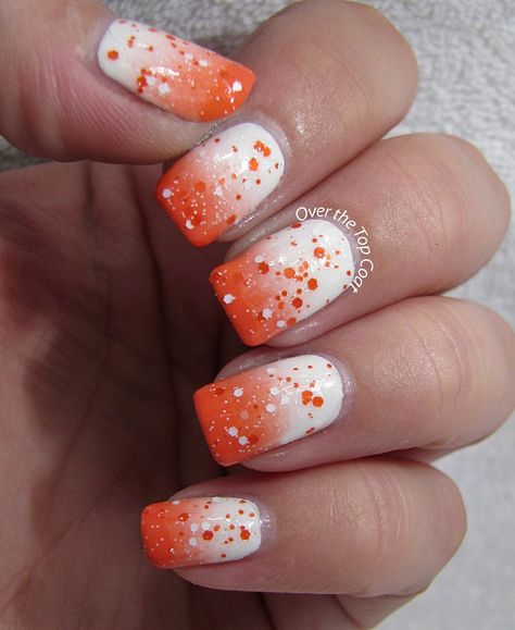 Tennessee Vols Nails Ideas, Tennessee Volunteers Nails, Tn Football Nails, Tennessee Nail Ideas, Orange Football Nails, Tennessee Vols Nails Designs, Tennessee Football Nails, University Of Tennessee Nails, Tennessee Nails Volunteers