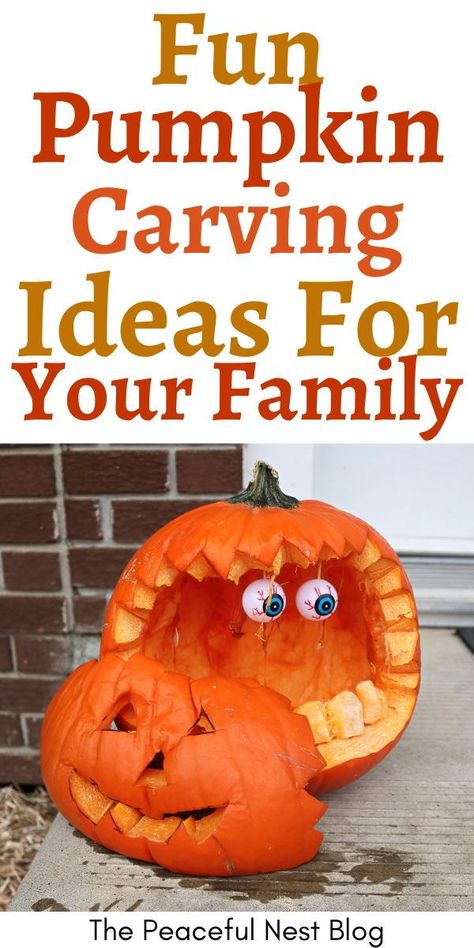 Are you gearing up for Halloween? Here are 30 fun pumpkin carving ideas the whole family will enjoy! Creative Pumpkin Carving Ideas, Diy Pumpkin Carving, Creative Pumpkin Carving, Amazing Pumpkin Carving, Craft Projects For Adults, Pumpkin Carving Ideas, Jack O Lantern Faces, Lantern Ideas, Pretty Pumpkins