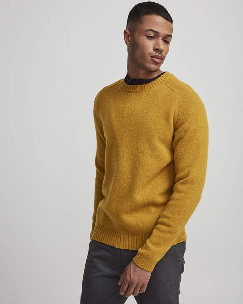 Nathan 6212 Wool Sweater | Mustard Yellow | NN07 Official Webshop Mustard Sweater Outfit Men, Yellow Sweater Outfit Men, Yellow Men Outfit, Mustard Sweaters, Mustard Sweater Outfit, Yellow Sweater Outfit, Yellow Shirt Outfit, Mustard Yellow Outfit, Mustard Outfits