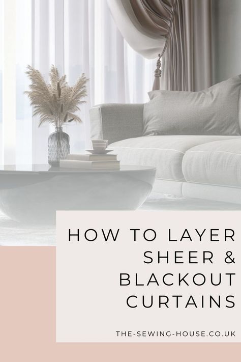 How To Layer Curtains And Sheers, Curtain Tips, Sheer Curtains Bedroom, House Curtains, Layered Curtains, Indoor Design, Black Curtains, Home Things, Sheer Curtain