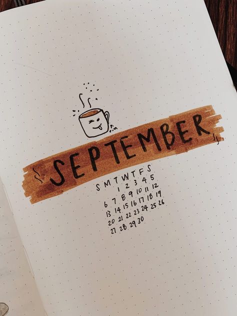 September Aesthetic Journal, September Journal Ideas Easy, September Bulletin Journal Ideas, September Bullet Journal Cover Easy, September Planner Ideas, Bullet Journal Ideas For September, September Journal Cover, September Journal Ideas, Bullet Journal Easy