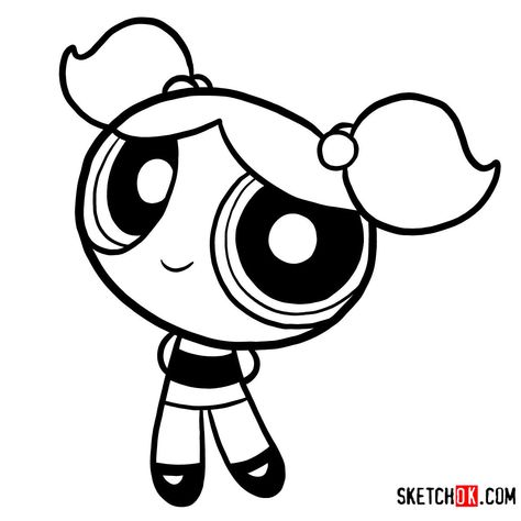 How to draw Bubbles | The Powerpuff Girls How To Draw Bubbles, Draw Mickey Mouse, Easy Steps To Draw, Bubbles Powerpuff, Steps To Draw, Bubble Drawing, Girl Drawing Easy, Disney Character Drawing, Cartoon Drawing Tutorial