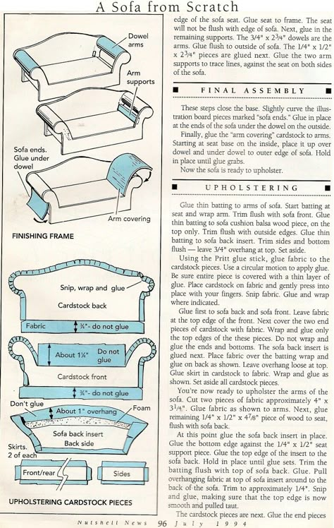 Barbie Furniture Tutorial, Dollhouse Furniture Tutorials, Barbie House Furniture, Room Box Miniatures, Fairy House Crafts, Dollhouse Diy, Dollhouse Miniature Tutorials, Doll Furniture Diy, Diy Barbie Furniture