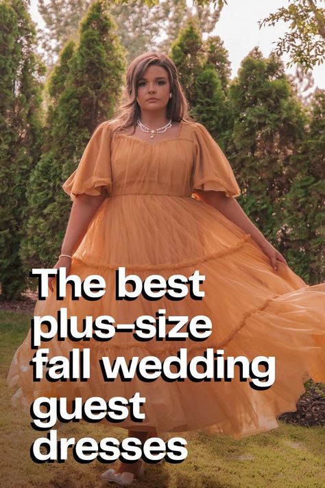 Trendy plus-size wedding guest dresses for fall weddings Midsize Fall Wedding Guest Dress, Fall Wedding Guest Outfit September, Fall Wedding Guest Dress October Semi Formal, Fall Wedding Guest Dress Plus Size, Wedding Guest Dress Fall October, Fall Wedding Dress Guest, Outdoor Fall Wedding Guest Outfit, Fall Wedding Guest Dress November, September Wedding Guest Dress