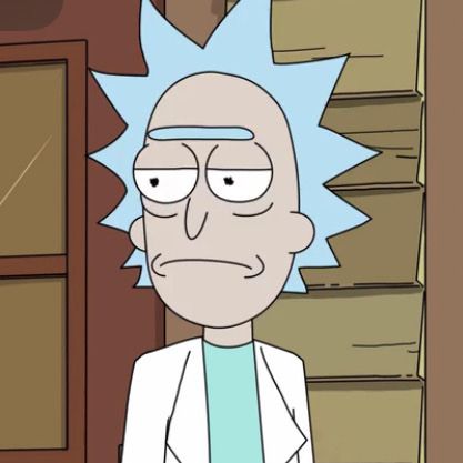 — rick icons!! Rick E Morty, Rick Sanchez, Marvel Dc, Marvel, Twitter, Blue