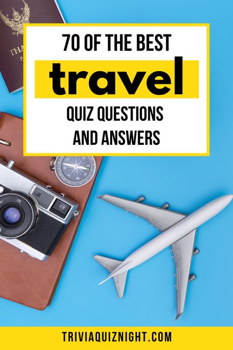 Travel Quiz Questions and Answers | The Best Travel Trivia 2020 Road Trip Trivia Questions, Travel Trivia Questions And Answers, Travel Trivia Questions, History Trivia Questions And Answers, Trivia Quiz Questions, Pub Quizzes, Travel Trivia, Geography Trivia, General Knowledge Quiz Questions