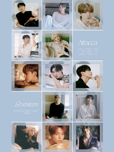 SEVENTEEN (세븐틴) 9th Mini Album 'Attacca' Official Photo Op.1 Attacca Seventeen, Seventeen Attacca, Seventeen Album, Pledis 17, Photo Op, My Happy Place, Mini Album, Happy Places, Mini Albums