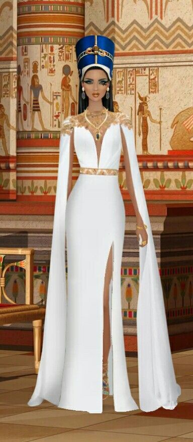 Theme: No. 9 - Queen Nefertiti Egyptian Queen Dress, Nefertiti Outfit, Egyptian Themed Party Outfit, Egyptian Women Clothing, Queen Nefertiti Costume, Queen Nefertiti Art, Egyptian Princess Costume, Nefertiti Costume, Nefertiti Dress