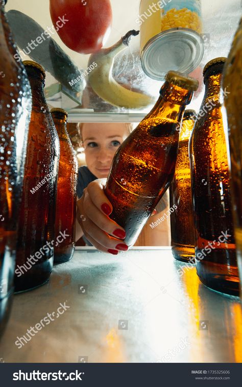 Drinking Beer Pose, Beer Ad Photoshoot, Men Drinking Beer Photography, Beer Bottle Photography, People Drinking Beer Photography, Fridge Photos, Beer Photography, Beer Fridge, Diet Coke