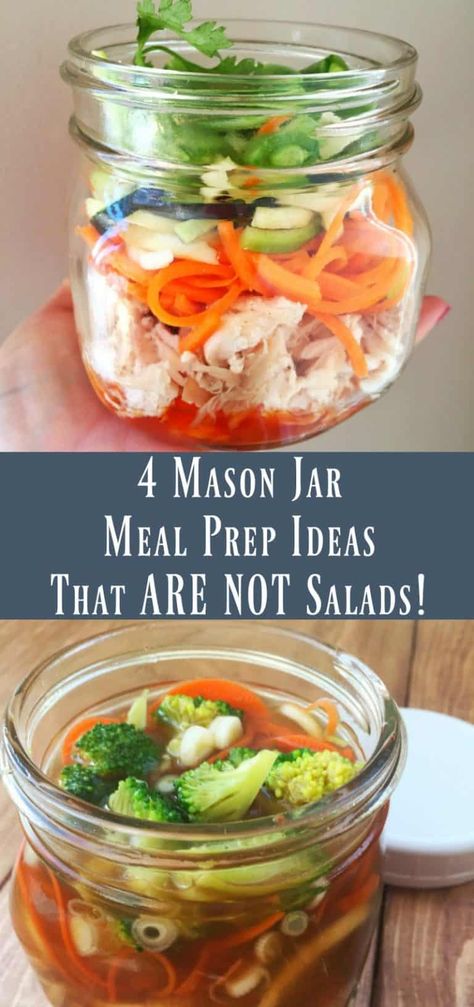 Mason Jar Lunches, Jar Meal Prep, Jar Lunches, Mason Jar Meal Prep, Jar Salad Recipes, Mason Jar Lunch, Mason Jar Food, Low Carb Spaghetti, Mason Jar Salads