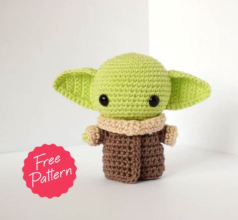 Baby Yoda Amigurumi Crochet Free Pattern - Amigurumi Grogu Free Pattern, Yoda Free Crochet Pattern, Crochet Yoda Keychain, Amigurumi Free Pattern Character, Yoda Amigurumi Free Pattern, Baby Yoda Free Crochet Pattern, Crochet Grogu Pattern Free, Baby Yoda Amigurumi Free Pattern, Baby Yoda Amigurumi Patron Gratis