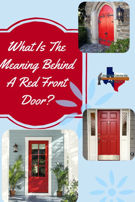 Burnt Red Front Door, Red Front Door Decor, Red Front Doors, Red Front Door Ideas, Red Front Door With Sidelights, Red Doors On Houses, Red Front Door With Storm Door, Red Door Meaning House, Red Doors On Houses Entrance