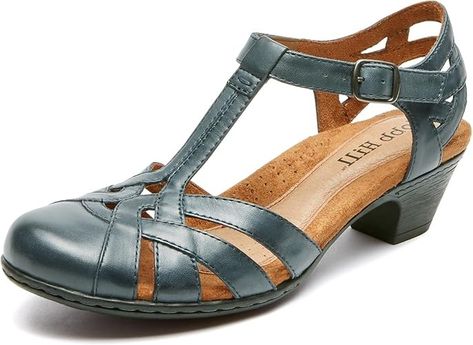 Amazon.com | Cobb Hill Women's Aubrey-CH Heeled Sandal, Navy, 5 M US | Heeled Sandals Free Shoes, Heeled Sandal, Short Hair Older Women, Pig Skin, Shoe Style, Heeled Sandals, Shoes Women Heels, Sandals Heels, Womens Sandals