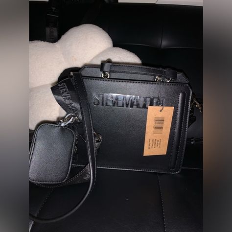 Steve Madden Bevelyn Black Steve Madden Bevelyn, Steve Madden Handbags, Viral Tiktok, Plastic Wrap, Student Loans, Steve Madden, Coin Purse, Thank You, Tags