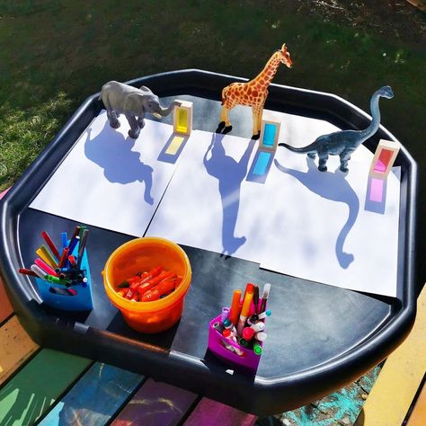 Educational Tuff Tray Ideas, Outside Learning Area, Mini Tuff Tray Ideas, Eyfs Nursery Activities, Outdoor Nursery Activities, Preschool Activities Eyfs, Summer Tuff Tray Ideas Preschool, Eyfs Creative Activities, Adult Led Activities Eyfs