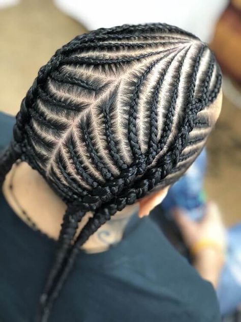 35 Awesome Fishbone Braids And Ponytails To Try In 2023 9 Braids For Men, Latest Braided Hairstyles, Fishbone Braid, Braid Styles For Men, Boy Braids Hairstyles, Cornrow Hairstyles For Men, Braids For Boys, Cool Braid Hairstyles, Mens Braids