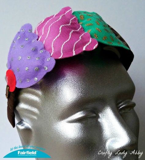 OlyFun Ice Cream Cone Headband Ice Cream Cone Costume Diy, Ice Cream Cone Hat Diy, Ice Cream Cone Headband, Knit Ice Cream Hat, Free Crochet Ice Cream Cones Patterns, Diy Ice Cream, Some Like It Hot, World Crafts, Ice Cream Cone