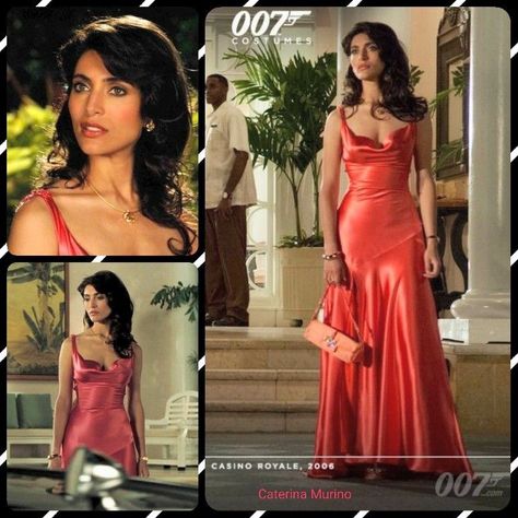 Solange Dimitrios, James Bond Dresses, Caterina Murino, Movie Dresses, Formal Attire For Women, Bond Party, James Bond Women, Bond Dress, Bond Women