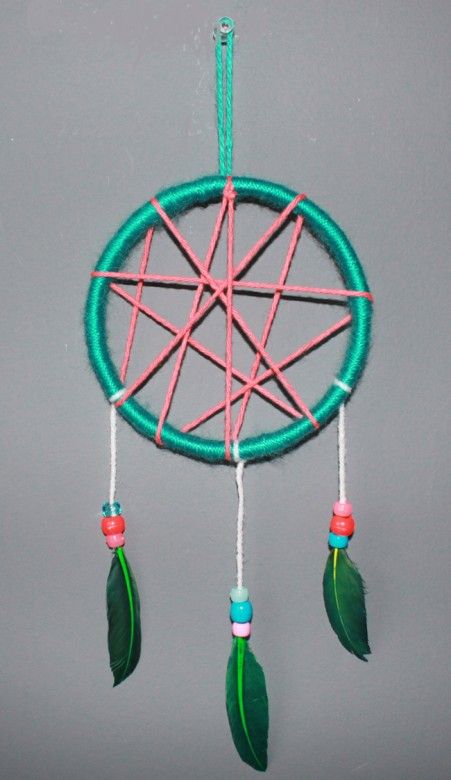 Dream catcher 12 Diy Dream Catcher For Kids, Dream Catcher For Kids, Diy Dream Catcher, Diy Dream Catcher Tutorial, Dream Catcher Tutorial, Dream Catcher Patterns, Dreamcatcher Design, Camping Theme Party, Camp Crafts