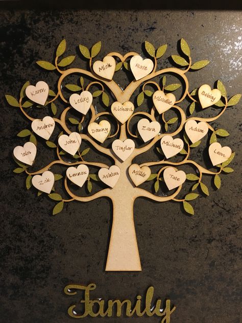 Family Tree Art Creative, Family Tree Ideas, Family Tree Drawing, Family Tree Sign, Wooden Family Tree, Family Tree Wall Decor, Family Tree Craft, Family Tree Designs, Family Tree Art