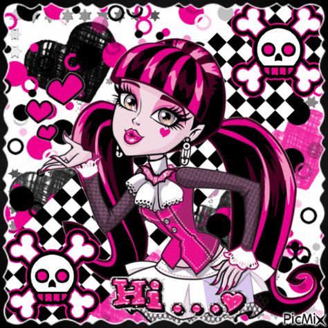 monster high - Free animated GIF - PicMix Monster High Gif, Draculaura Gif, Picmix Gif, Gif Black, Black And Pink, Monster High, Animated Gif, Pink Black, Black Pink