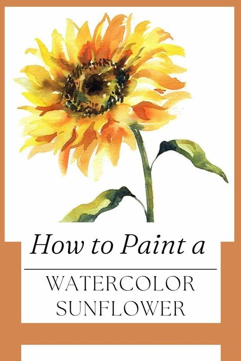 Watercolor painting can be both relaxing and rewarding, especially when you choose a cheerful subject like a sunflower. Sunflowers are known for their vibrant colors and bold appearance, making them a perfect choice for artists of all skill levels. In this step-by-step guide, we'll show you how to create your own beautiful watercolor sunflower painting, even if you're a beginner. Materials You'll Need Before you start your sunflower painting, gather the following materials... How To Watercolor Sunflowers, Simple Watercolor Sunflower, Watercolor Sunflowers Watercolour, Sunflowers In Watercolor, Watercolour Sunflowers Watercolor Painting, Sunflower Watercolor Tutorial, Watercolor Sunflowers How To Paint, Paint Sunflowers Easy, How To Paint A Sunflower