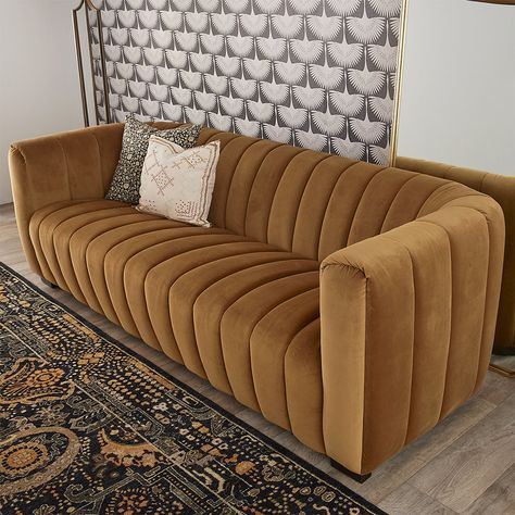 Modern leather couch