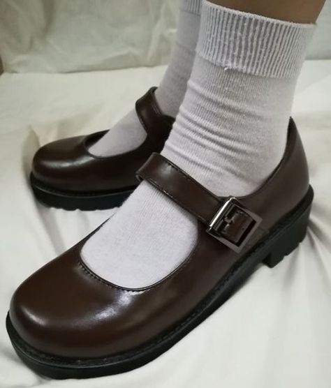 Japanese Vintage Style Fashion Shoes in Black and Brown sold by KoKo Fashion on Storenvy Uniform Shoes, Japanese School, Japanese Vintage, School Students, Buckle, Heels