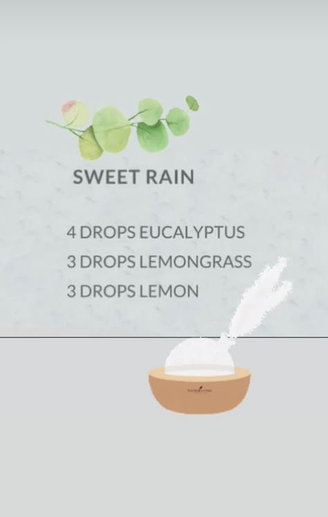 Rain Diffuser Blend, Rain Diffuser, Rain Room, Eucalyptus And Lavender, Essential Oil Combinations, Doterra Essential Oils Recipes, Essential Oil Remedy, Essential Oil Diffuser Blends Recipes, Young Living Essential Oils Recipes