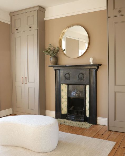 Bedroom Alcove, Alcove Wardrobe, Fitted Wardrobes Bedroom, Fitted Bedroom Furniture, Bedroom Built In Wardrobe, Bedroom Victorian, Victorian Bedroom, Bedroom Fireplace, Fitted Wardrobes