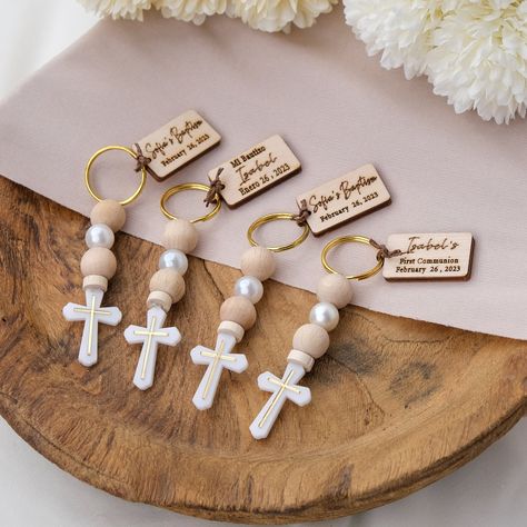 Unique Baptism Favors, Christening Party Favors, Cross Favors, First Communion Favors, Mini Keychain, Christening Party, Communion Favors, Christening Favors, Baptism Favors