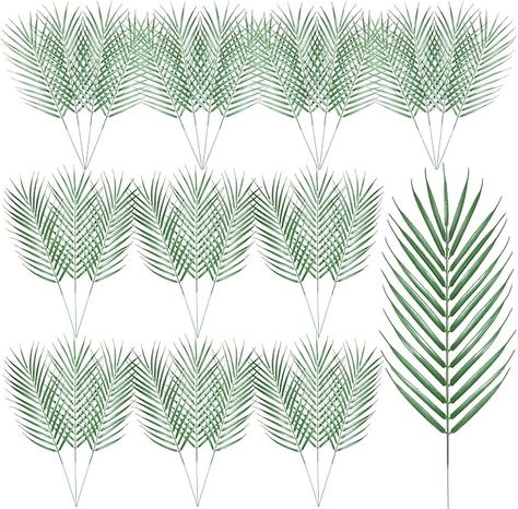 Amazon.com: HFYHWT 35PCS Palm Leaves Decor, Green Foliage Fake Palm Leaves for Palm Sunday, Home Decor, Party Supplies : Home & Kitchen Palm Leaves Decor, Large Palm Leaves, Palm Leaf Decor, Table Decor Party, Artificial Palm Leaves, Leaves Decor, Hawaiian Luau Party, Beach Table, Palm Tree Leaves