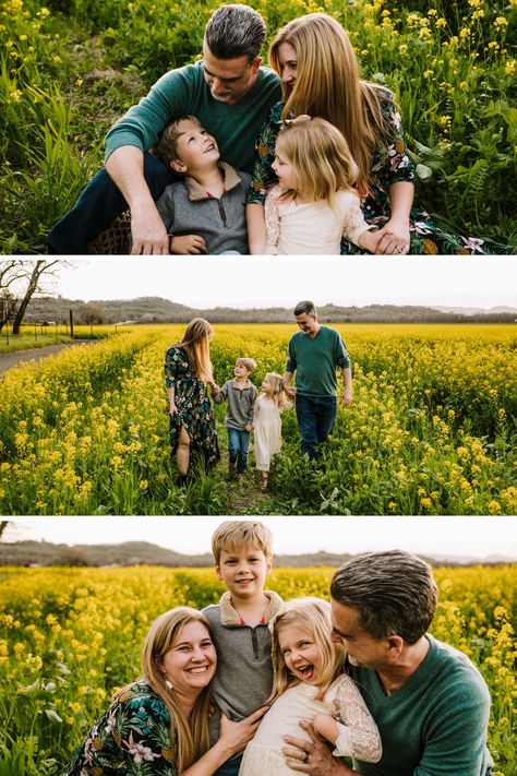 Wildflower Field Family Photos, Family Pictures In Field, Grassy Field Family Pictures, Family Photos In Field Summer, Family Photos In A Field, Family Photos In Field, Family Pictures In Sunflower Field, Tall Grass Family Photos, Canola Field Photoshoot Family