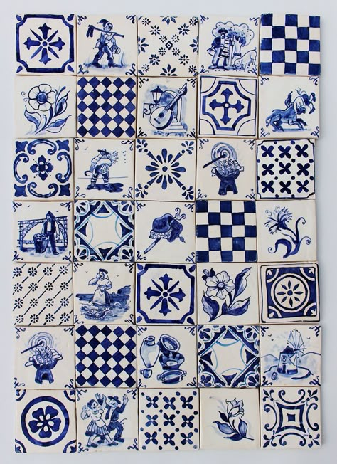 Tiles Backsplash, Portuguese Tile, Delft Tiles, Portuguese Tiles, Backsplash Tiles, Tile Inspiration, Tiles Wall, 자수 디자인, Blue Tiles