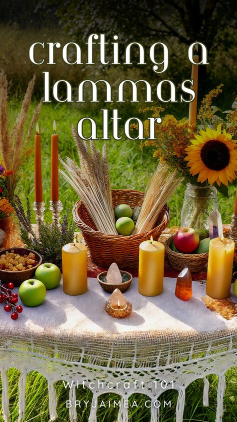 Lughnasadh, also known as Lammas, marks the beginning of the harvest season and is a time to celebrate abundance, gratitude, and the fruits of our labour. Crafting a Lughnasadh altar is a beautiful way to honour this ancient festival and connect with the energies of the earth and the harvest. In this comprehensive guide, we explore the essential elements needed to create a meaningful and personal Lughnasadh altar. Lammas Lughnasadh Simmer Pot, Lammas Altar Ideas, Lughnasadh Celebration, Lughnasadh Aesthetic, Lughnasadh Altar, Lammas Altar, Wheel Of Year, Celtic Wheel, Witch Inspiration